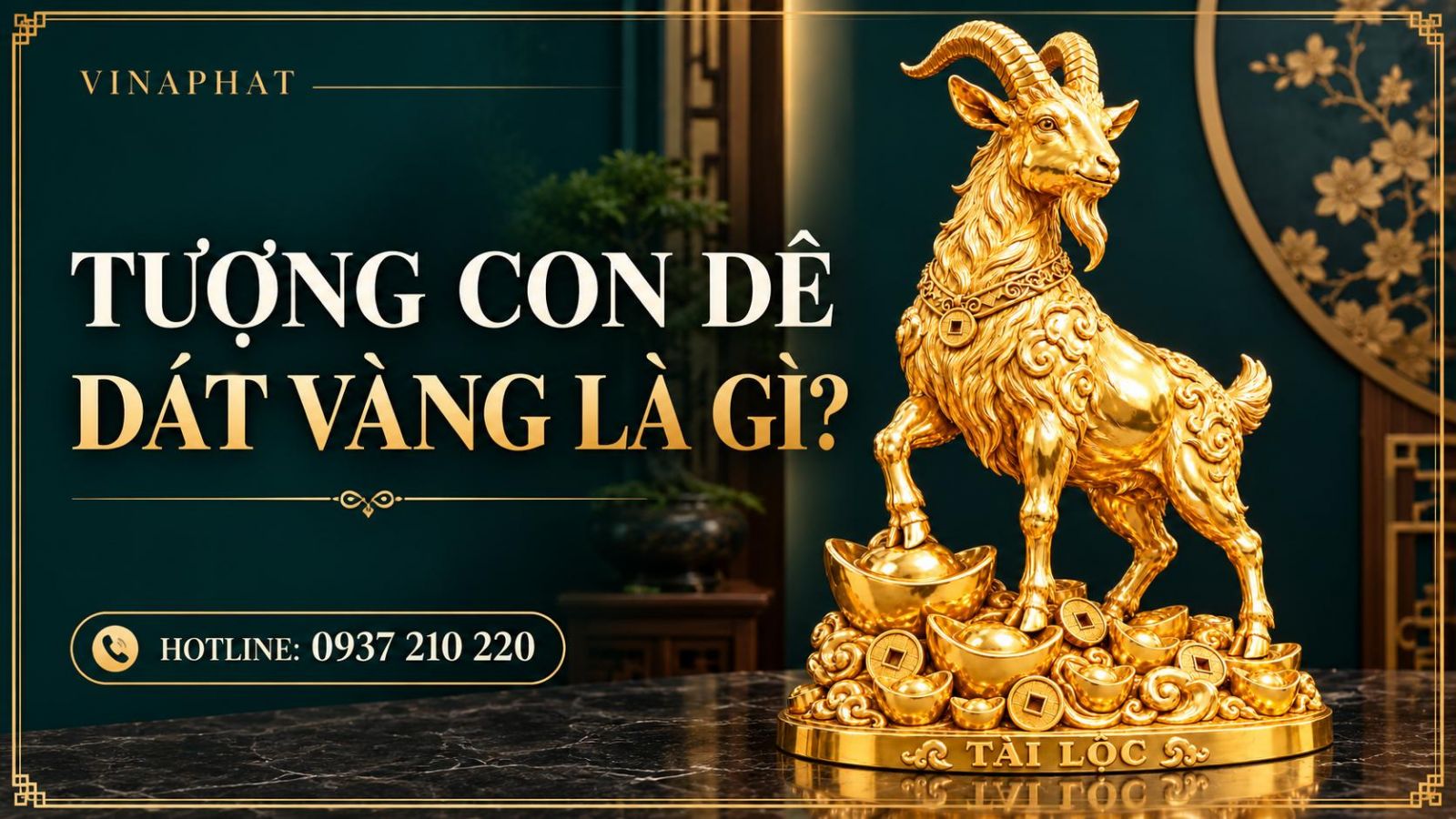 Tượng con dê dát vàng là gì?